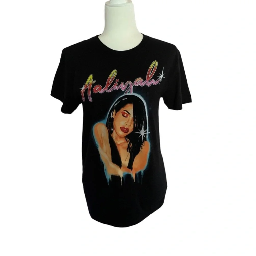 Aaliyah Black T-shirt - Picture 1 of 3